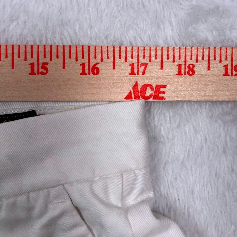 Polo Ralph Lauren Shorts Chinos Mens 33‎ White All Over PONY OGO Classic Preppy